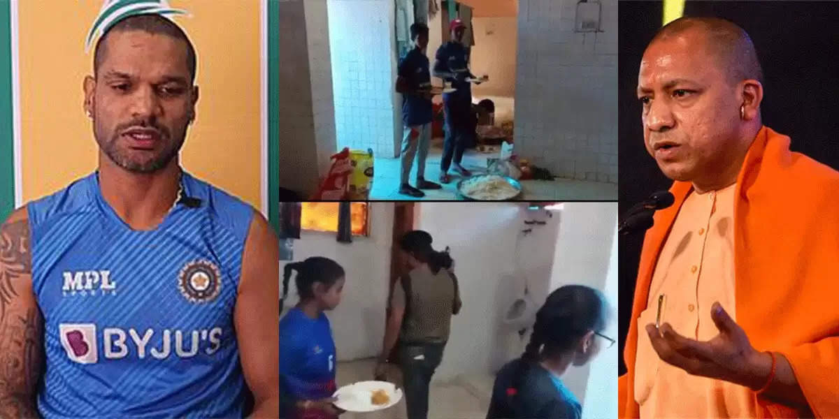 टॉयलेट में खाना परोसा जाने पर फूटा शिखर धवन का गुस्सा, CM योगी से की सख्त कारवाई की मांग