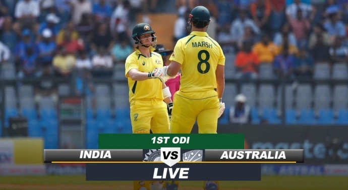 IND vs AUS 1st ODI Live: ऑस्ट्रेलिया की आधी टीम पहुंची डगआउट, भारतीय गेंदबाजों दबदबा कायम