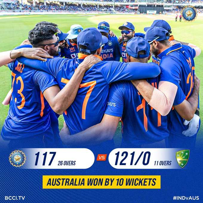 IND vs AUS 2nd ODI Highlights: टीम इंडिया की शर्मनाक हार, ऑस्ट्रेलिया ने 10 विकेट रौंद कर निकाल दी हेकडी