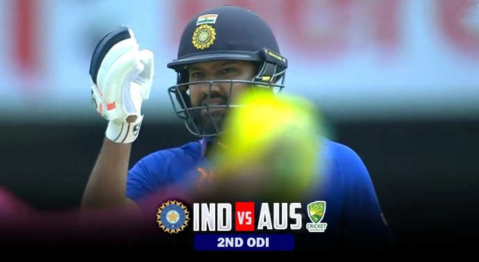IND vs AUS 2nd ODI: पहली ही गेंद पर फूट पडा Rohit Sharma का गुस्सा, चिल्लाए फिर हाथ उठाकर किया इशारा- देखें वीडियो