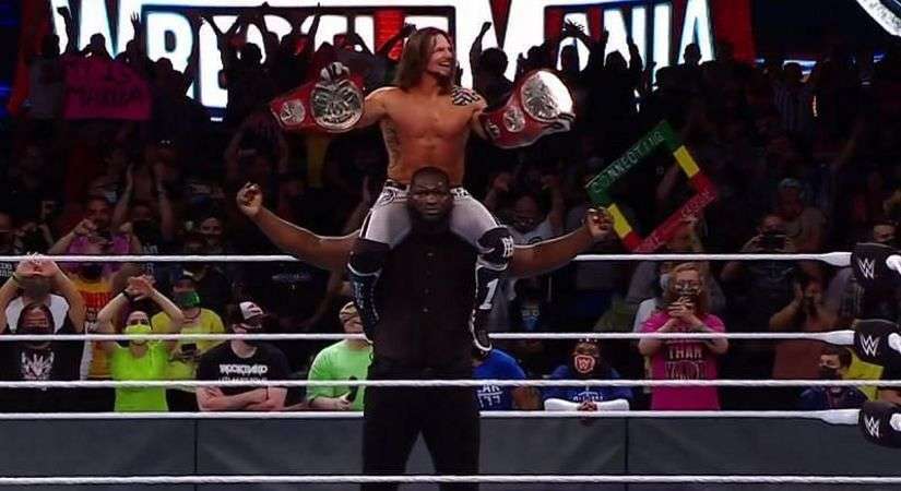 इस हफ्ते के WWE RAW के लिए एजे स्टाइल्स और ओमोस का पहला टाइटल डिफेंस सेट