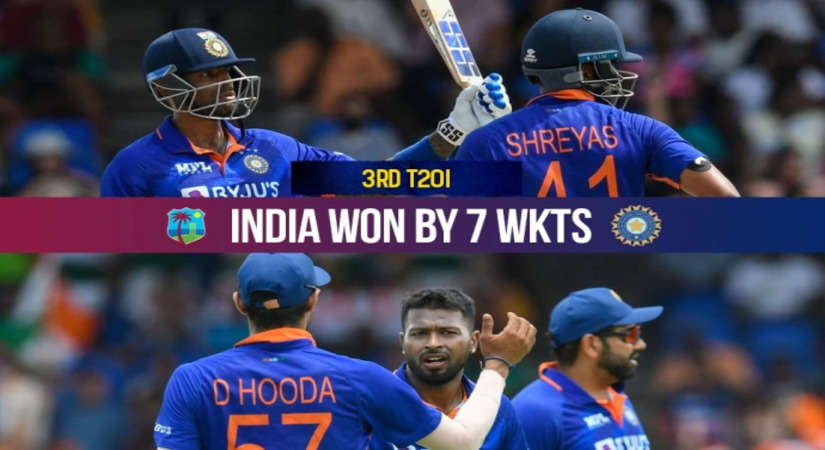 IND vs WI: सूर्या ने दिखाई तीसरे मैच में अपनी चमक, भारत ने 7 विकेट से जीत दर्ज कर सीरीज पर 2-1 से बनाई बढ़त