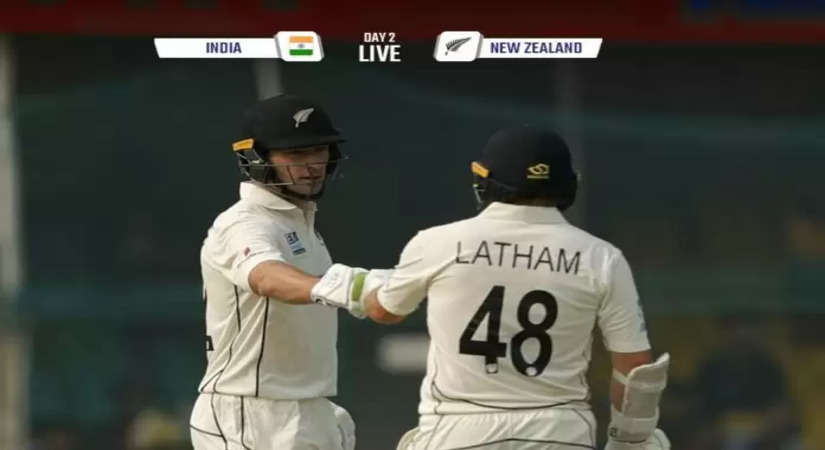 IND vs NZ LIVE Score विल यंग, टॉम लैथम की शतकीय साझेदारी, पिछड़ रहा भारत, न्यूजीलैंड 110/0 