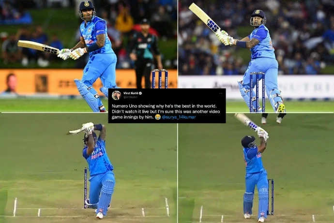 IND vs NZ: सूर्यकुमार यादव ने दूसरे टी20 में जड़ा सैंकडा, तो विराट कोहली के साथ इन खिलाड़ियों ने दिए शानदार रिएक्शन