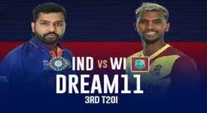 IND vs WI 3rd T20 Dream11 Prediction: बनाए मजबूत ड्रीम11 टीम, भारत बनाम वेस्टइंडीज मुकाबले में इन्हे चुने कप्तान और उपकप्तान