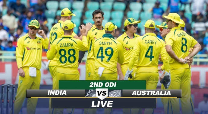 IND vs AUS 2nd ODI Live Score: कोहली भी आउट, भारत का छठा विकेट गिरा, IND 65/5