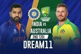 IND vs AUS 2nd T20: इन खिलाड़ियों को चुनकर बनाए मजबूत ड्रीम11 टीम, इन खिलाड़ियों को बनाये कप्तान और उपकप्तान