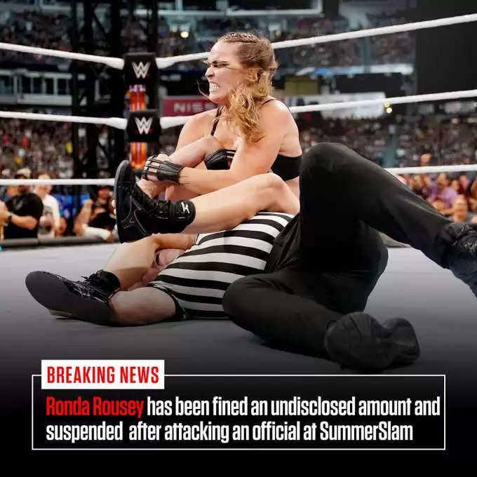 WWE News: Ronda Rousey को फाइन लगाते हुए डब्ल्यूडब्ल्यूई ने किया सस्पेंड, जानिए क्यों उठाना पड़ा कंपनी को पूर्व स्मैकडाउन विमेंस चैंपियन के खिलाफ ये कदम