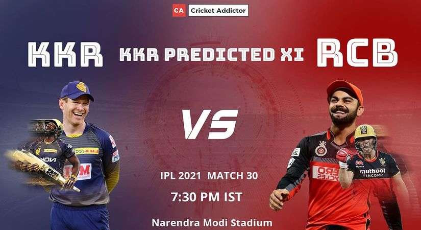 आईपीएल 2021, मैच 30: केकेआर बनाम आरसीबी - केकेआर पूर्व निर्धारित प्लेइंग इलेवन
