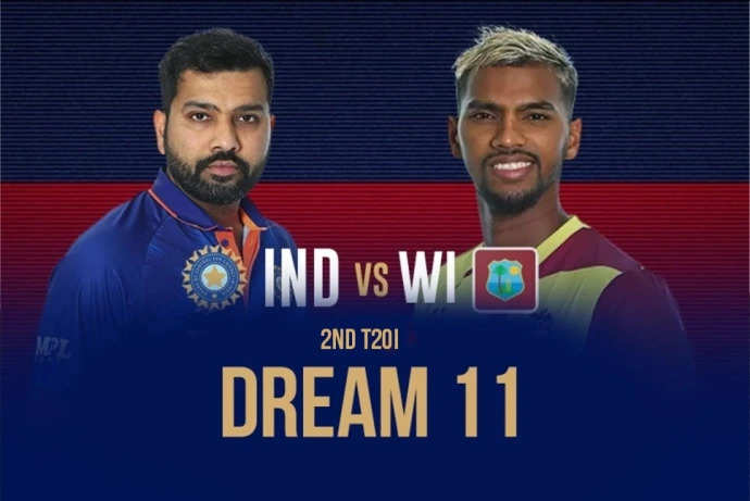 IND vs WI Dream 11 Prediction: दूसरे टी20 के लिए बनाए एक मजबूत ड्रीम 11, इन्हें चुने कप्तान और उपकप्तान